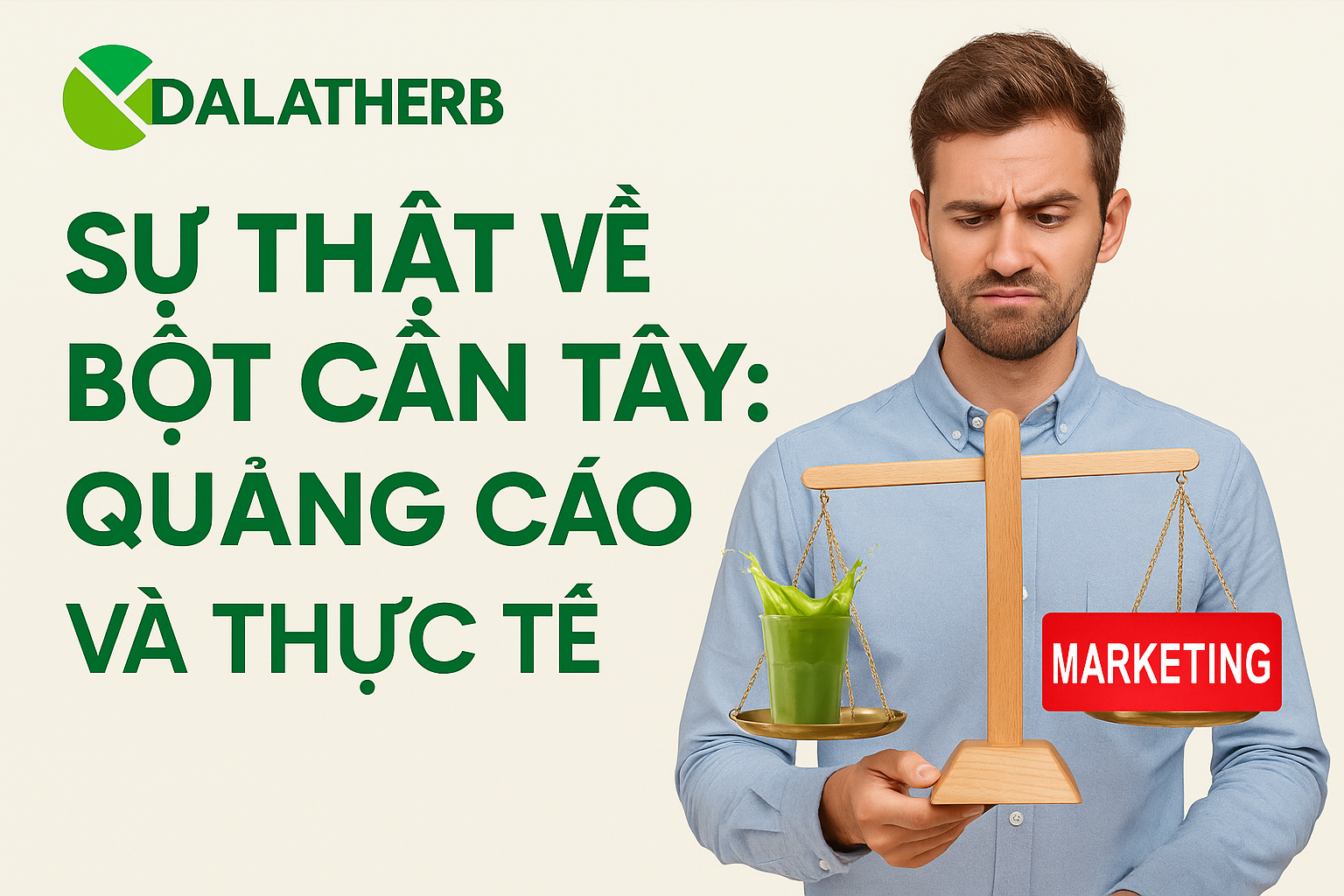 Sự thật về bột cần tây: Quảng cáo và Thực tế